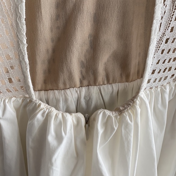 Endless Rose Ivory Eyelet Bell Sleeve Mini Dress - Picture 8 of 12